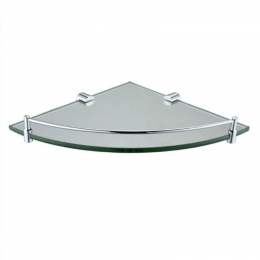 Round Corner Glass Shelf  