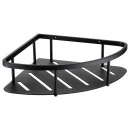 Cube Single Corner Shelf Basket Black  