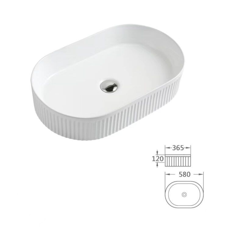 330-Oval-Fluted Vessel-White-CAD