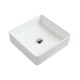 331-Square Fluted Vessel-White-Alpine
