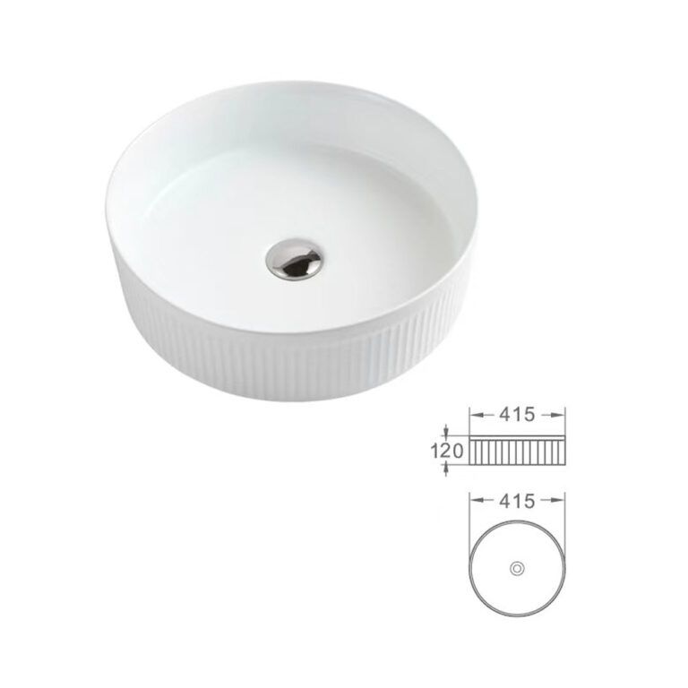 332-Olympic Fluted Vessel-White-CAD
