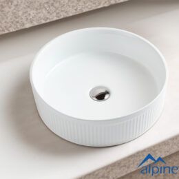Olympic Fluted Vessel White  